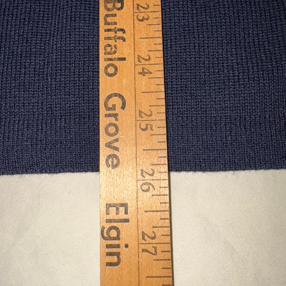 Point Zero Crew Neck Pullover Sweater 2 Tone Blue… - image 5